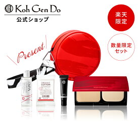 【期間限定クーポン★全品P10倍｜12/4 20:00-12/11 1:59】【公式】【数量限定】江原道 グロス フィルム ファンデーション ポーチセット［カバー力 パウダーファンデ 高密着 毛穴 皮脂 艶 ツヤ メイクよれ 40代 50代 60代 Koh Gen Do こうげんどう 正規品 江源道］