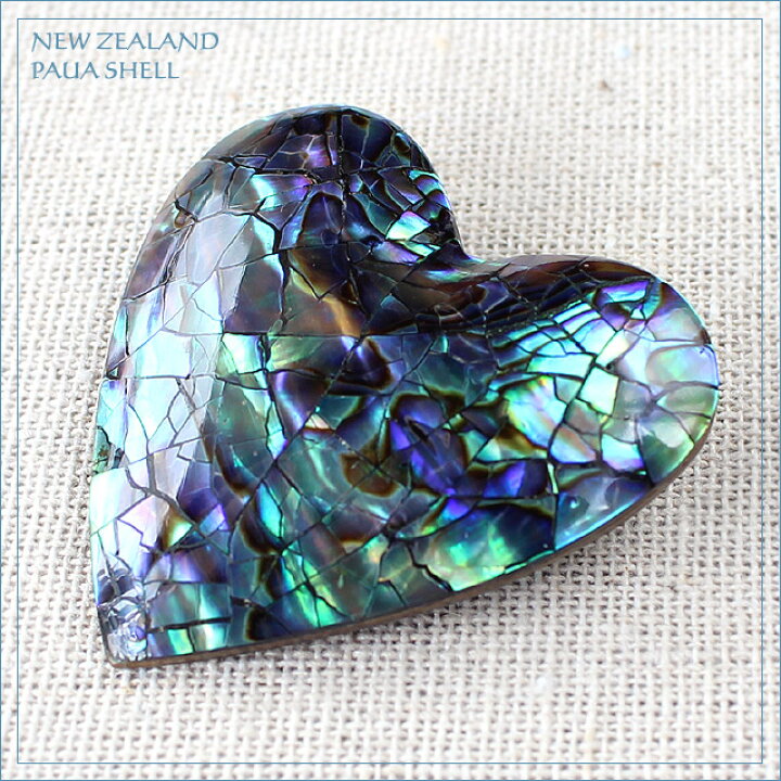 楽天市場 パウアシェル ハート ブローチニュージーランド パウアシェル パウア貝アバロンシェル シェルアクセサリー大人かわいい ビーチ 海アクセサリー サップ コヒ ニュージーランドギフト