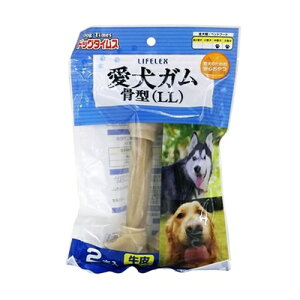 ドッグタイムス 愛犬ガム骨型(LL) 2本入 KFY12−3856 犬 デンタルケア オーラルケア 歯みがき ガム 歯磨きガム 歯みがきガム おやつ 骨 コーナン