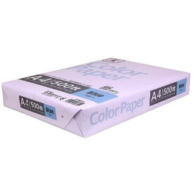 A4カラーペーパー500枚　CPB001 コピー用紙 カラーコピー用紙 ブルー a4 500枚 ppc用紙 コーナン