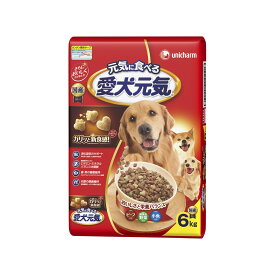 ≪あす楽対応≫ユニ・チャーム 愛犬元気全成長段階用ビーフ・緑黄色野菜・小魚入り6kg【ドッグフード ドライ】