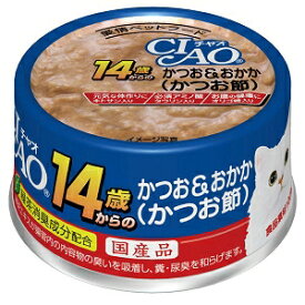 いなばペットフード CIAO 14歳からのかつお＆おかか（かつお節）75g
