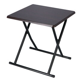 折りたたみ フォールディングテーブル テーブル 折り畳みテーブル デスク おしゃれ かわいい ダークブラウン/ブラック コーナン