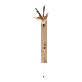 コーナン オリジナル LIFELEX ねこじゃらし フェザー ロング シルバー KTS12-4774全長：約71cm／持ち手：約31cm