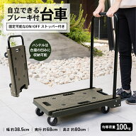 LIFELEX 自立できるブレーキ付きプラスチック台車　LFX10−7302