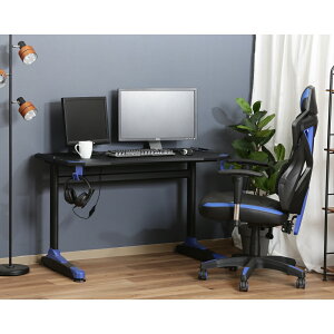 y[J[zsf GAMING DESK XeNOi[mj C[W[01 BLUE u[120×s67×77cm