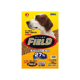 【4/5(日)限定 抽選で最大100%ポイントバック 要エントリー】ドッグフード ドッグビット フィールド 犬 成犬用 10kg 大容量 総合栄養食 活力増進 高たんぱく 高タンパク 中型犬 大型犬 スタミナ維持 動物性素材 植物性素材 ペットライン