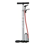 自転車 空気入れ 自転車用空気入れ 安全弁付き 高圧タンク付ポンプ SG H212-1 英式 ポンプ シルバー コー…