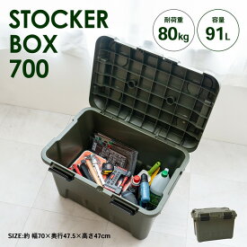 【ポイント5倍 1/26(月)14時〜】コーナンオリジナル PROACT　ストッカーボックス　700　オリーブ