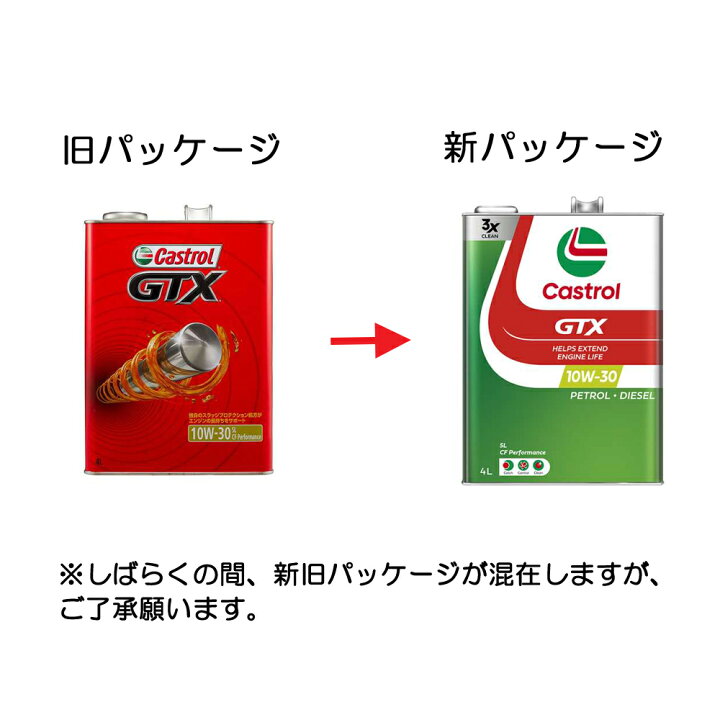 楽天市場】カストロールGTX 10W30 SL／CF 4L : コーナン 