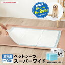 ペットシーツ スーパーワイド 薄型 100枚 業務用 安い ペット シーツ ペットシート トイレ シート 大容量 コスパ最高 コーナン オリジナル 犬 猫 おしっこ 使い捨て 吸収力 多頭飼い LIFELEX 業務用KNPS_SW