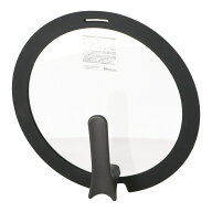 コーナンオリジナル LIFELEX　立てれるガラス蓋　28cm　G28−29206BK