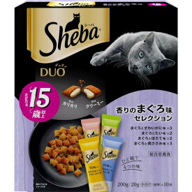 【9/5(土)限定 抽選で最大100%ポイントバック 要エントリー】マースジャパンリミテッド シーバ　デュオ　15歳以上　香りのまぐろ味セレクション　200g約幅147mm×高さ167mm×奥行62mm