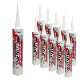 コーキング シーリング シリコンシーラント ホワイト 320ml 10本セット シリコンコーク 接着剤 補修用品 シール材 目地材 ガラスまわり 内装タイル 配管取付部 ダクトまわり 耐熱 耐寒 耐候性 コーキング剤 シーリング剤 コーナン PROACT(プロアクト) コニシ