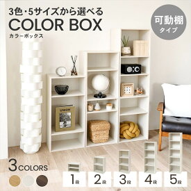 【楽天スーパーSALE】コーナンオリジナル LIFELEX カラーボックス可動棚 1段/2段/3段/4段/5段 全3色 C-BOX01