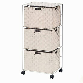 【ポイント5倍 1/26(月)14時〜】コーナンオリジナル LIFELEX　PPキャビネット3段　4030−86　BE3段 ベージュ