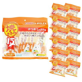 【ポイント5倍 3/5(木)〜】猫 おやつ いなばペットフード 焼きささみ 15本入*12個セット かつおミックス味 ウエット フード 猫用 キャットフード トッピング ギフト ご褒美 コーナン限定 お得 大容量 保存料 無着色 保存料不使用
