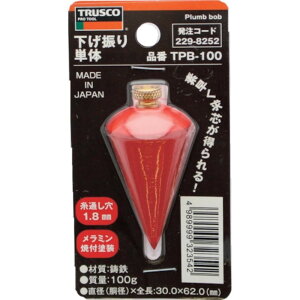 y12/5() Iōő100%|CgobN vGg[zy[J[TzgXRR(TRUSCO)@UṔ@d100g@a30@S62mm@TPB-100@(100G)