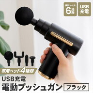 コーナンオリジナル PortTech　USB充電　電動プッシュガン　BLK　DM−720