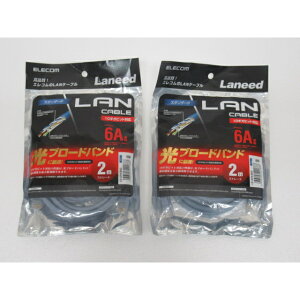yJizELECOM LD-GPA/BU2 GR Cat6A LANP[u 2m×2Zbg X^_[h u[ I