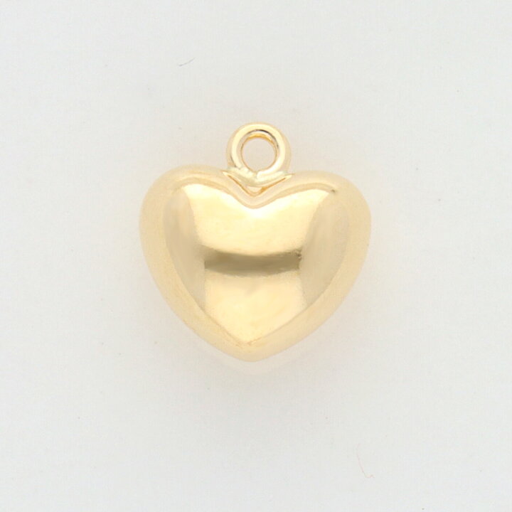 楽天市場】チャーム ハート ぷっくり シンプル アクセサリーパーツ 18K 