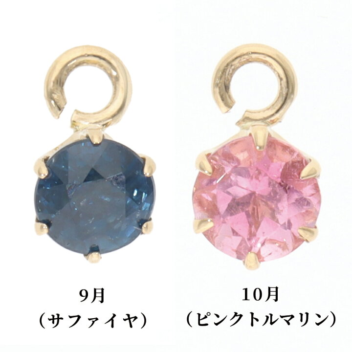 楽天市場】【1/25限定PT5倍＋10%OFF CP配布中！】誕生石 チャーム 1個 