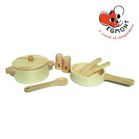 Egmont toys 木製お食事セット | おもちゃ 子ども プレゼント ギフト 出産祝い 誕生日 おままごと 食器