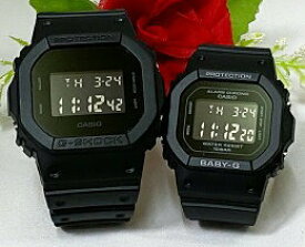 【恋人屋】恋人たちのGショック ペアウオッチ G-SHOCK BABY-G ペア腕時計 カシオ 2本セット DW-5600UBB-1JF BGD-565-1JF デジタル ラッピング無料 あす楽対応　クリスマス　誕生日 御祝い還暦 銀婚式　結婚記念日　バレンタイン 婚約