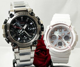 恋人たちのGショックペア G-SHOCK BABY-G ペアウォッチ ペア腕時計 カシオ 2本セット gショック 電波ソーラー MTG-B3000D-1AJF BGA-2800-7AJF ラッピング無料 手書きのメッセージカード あす楽対応