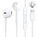 タイプc イヤホン 有線 イヤホン【2025新版 iPhone15 16対応】Type C イヤホン マイク付き インナーイヤー型 ヘッドホン 通話可能 音量調整 騒音低減 Type Cインターフェース使用 iPhone15/16/Galaxy/Pixel/Android対応(1個)