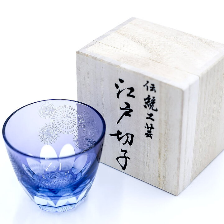楽天市場 Glass Lab株式会社 江戸切子 砂切子 花火 楓 冷茶グラス 送料無料 専用巾着 桐箱入り 伝統工芸品 椎名切子 おしゃれ かわいい ギフト プレゼント 母の日 父の日 敬老の日 お祝い 小粋屋東京