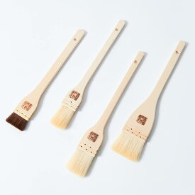 料理刷毛 はけ 刷毛 山羊毛 馬毛 手づくり 伝統工芸品 江戸刷毛 料理刷毛 卵・バター用 たれ用 セット 株式会社宇野刷毛ブラシ製作所