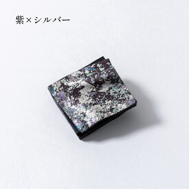 友禅金彩 スクエアブローチ アクセサリー あとりえ煌