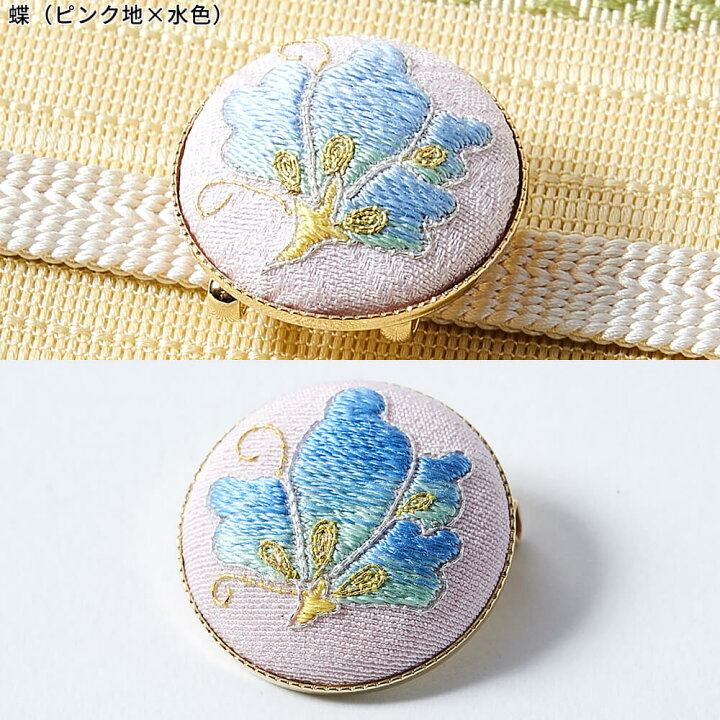楽天市場】廣瀬刺繍店 江戸刺繍 ブローチ 桐箱入り 「蝶」 伝統工芸品 