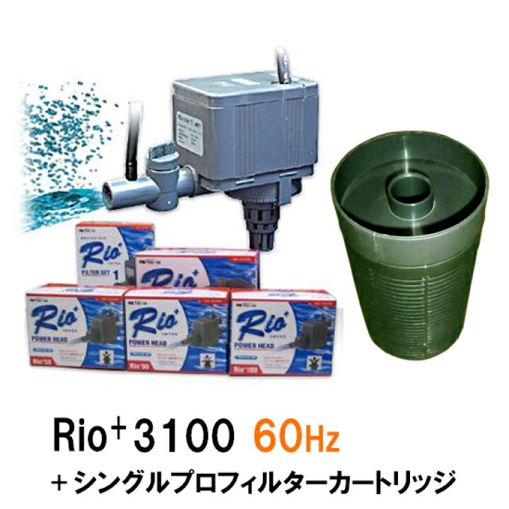 楽天市場】カミハタ リオ Rio+3100 60Hz＋シングルプロフィルター 