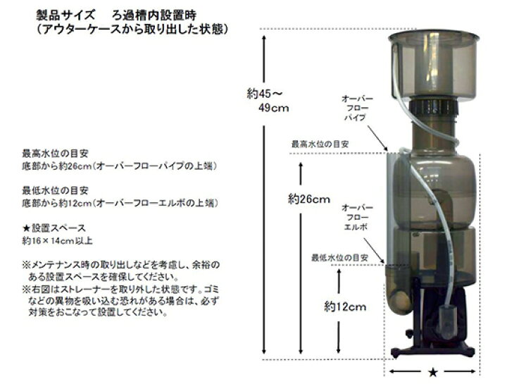 楽天市場】□☆カミハタ 海道達磨 プロテインスキマー 海水専用 送料 