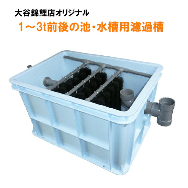 楽天市場】☆1〜3tの池・水槽用濾過槽 蓋無 同梱不可 : 大谷錦鯉店