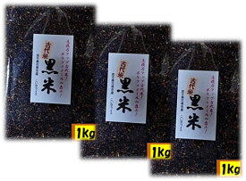 ◎月間優良ショップ賞 受賞★黒米 1kgX 3袋 朝紫 令和7年産 「 エージレス入りジーッパー付 」 q815 岩手県花巻産 黒米黒米 宮沢賢治の里産 脳内視力 楽しい メニュー開発 健康 雑炊 ポリフェノール アントシアニン 古代米 五穀米 雑穀米 老眼