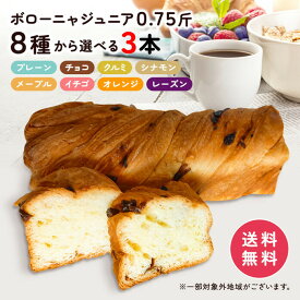 選べる ボローニャ ジュニア 食パン パン 0．75斤 3本 送料無料（北海道、沖縄、離島は別途送料がかかります） ボローニャパン デニッシュパン