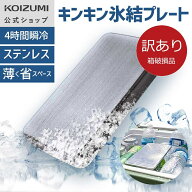 【箱破損B級品・メーカー公式】コイズミ キンキン氷結プレート(中) KIS-0102　ステンレス 保冷剤 買い物 …