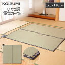 冬物処分SALE！【メーカー公式】コイズミ 電気カーペット 2畳 176x176cm KDC-2003 | ホットカーペット い草調 カーペット 畳調 暖房 足元 売れ筋 おすすめ 人気 カバー おしゃれ かわいい 洗える 床 温度調節 KOIZUMI 小泉成器