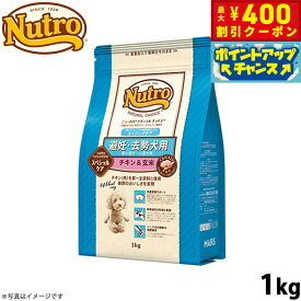 【400円OFFクーポン！＆店内ポイント最大42倍！本日限定！】ニュートロ ナチュラルチョイス ドッグフード 避妊 去勢犬用 エイジングケア チキン＆玄米 1kg シニア 高齢 無添加犬 ペットグッズ/ [NC-SE]