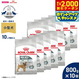 【最大2000円OFFクーポン！＆店内ポイント最大54倍！4月5日！】ロイヤルカナン 犬 ドッグフード ケーナインケアニュートリション ミニ デンタルケア 800g×10個 正規品 歯垢・歯石が気になる犬用 小型犬専用 成犬〜高齢犬用