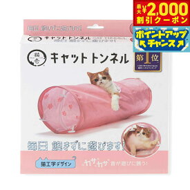 【最大2000円OFFクーポン！＆店内ポイント最大56倍！本日限定！】猫壱 キャットトンネル ピンク