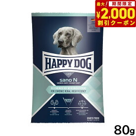 【2000円OFFクーポン！＆店内ポイント最大66倍！本日限定！】ハッピードッグ HAPPY DOG ドッグフード スペシャルケア ケアサノN 腎臓ケア（成犬～シニア犬用） 80g