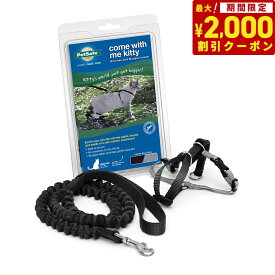 【2000円OFFクーポン！＆店内ポイント最大67倍！スーパーSALE！】ペットセーフ イージーウォーク 猫用ハーネス＆バンジーリード M ブラック