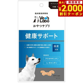 【2000円OFFクーポン！＆店内ポイント最大66倍！本日限定！】ベッツラボ おやつサプリ 成犬用 健康サポート 80g