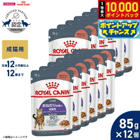 【9/15限定！抽選で最大1万ポイントバック】ロイヤルカナン 猫 キャトフード フィーラインケアニュートリション アペタイトコントロール 85g×12個 正規品 おねだりの多い猫専用フード 成猫用