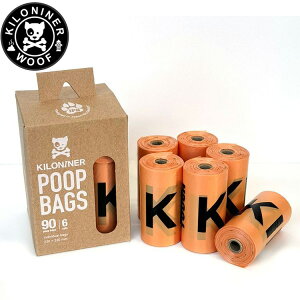 y2000~OFFN[|IGg[Ń|Cg+17.5{I{IzKILONINER LiCi[ Poop Bags }i[ 15BAGS × 6rolls  E` }i[obO