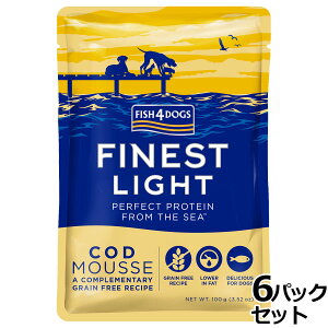 �y400�~OFF�N�[�|���I���X���|�C���g�ő�42�{�I6��1���I�z�t�B�b�V��4�h�b�O FISH 4 DOGS �t�@�C�l�X�g �^�����[�X 100g×6�p�b�N ���Y�� �h�b�O�t�[�h �O���C���t���[ �����s�g�p �� �E�F�b�g�t�[